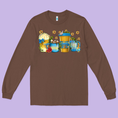 Long Sleeve Tee hanukkah coffee cups
