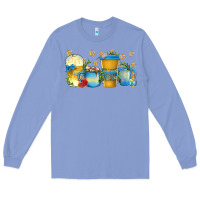 Colony Blue hanukkah coffee cups Long Sleeve Tee - texasbilliewilder