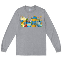 Heather Grey hanukkah coffee cups Long Sleeve Tee - texasbilliewilder
