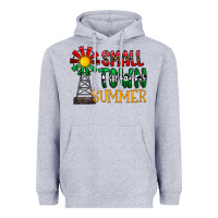 Heather Grey small town summer Heavyweight Hoodie - CowhideDigitalArt