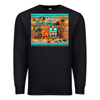 Black born to camp Premium Sweatshirt - JahusDesignShop