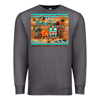 Charcoal Heather born to camp Premium Sweatshirt - JahusDesignShop