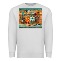 Dove Grey born to camp Premium Sweatshirt - JahusDesignShop
