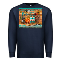 Navy born to camp Premium Sweatshirt - JahusDesignShop