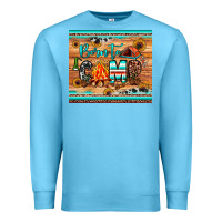 Ocean Blue born to camp Premium Sweatshirt - JahusDesignShop