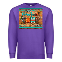 Purple born to camp Premium Sweatshirt - JahusDesignShop
