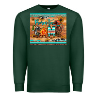 Sports Green born to camp Premium Sweatshirt - JahusDesignShop