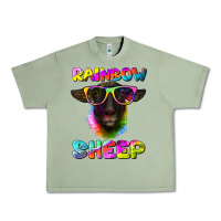 Oil Green rainbow sheep suffolk sheep Urban Heavy Tee - Artiststas