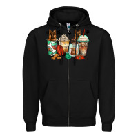 Black german shepherds coffee cups Zipper Hoodie - Zillion Design Studio