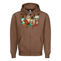Chestnut german shepherds coffee cups Zipper Hoodie - Zillion Design Studio