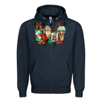 Navy german shepherds coffee cups Zipper Hoodie - Zillion Design Studio