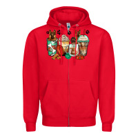 Red german shepherds coffee cups Zipper Hoodie - Zillion Design Studio