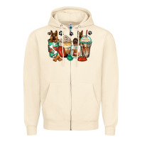 Sandshell german shepherds coffee cups Zipper Hoodie - Zillion Design Studio