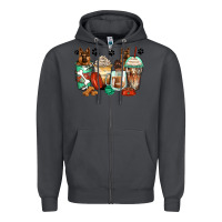 Smoke german shepherds coffee cups Zipper Hoodie - Zillion Design Studio