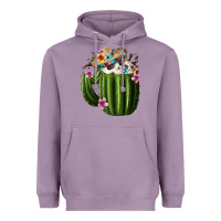 Lavender day of the dead mexican cactus Heavyweight Hoodie - FaDigitalArtStudio