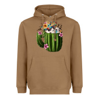 Toasted Coconut day of the dead mexican cactus Heavyweight Hoodie - FaDigitalArtStudio