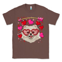 Chestnut valentine's day white pomeranian Classic Tee - RanaPortraitStore