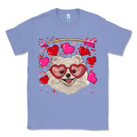 Colony Blue valentine's day white pomeranian Classic Tee - RanaPortraitStore