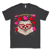 Smoke valentine's day white pomeranian Classic Tee - RanaPortraitStore