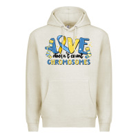Oatmeal Heather love dose count chromosomes Premium Hoodie - MaliasSmallBusiness