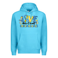 Ocean Blue love dose count chromosomes Premium Hoodie - MaliasSmallBusiness