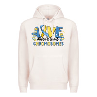 Pale Pink love dose count chromosomes Premium Hoodie - MaliasSmallBusiness