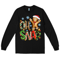 Black oh snap christmas cookie Long Sleeve Tee - Zillion Design Studio