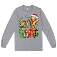 Heather Grey oh snap christmas cookie Long Sleeve Tee - Zillion Design Studio