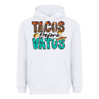 White tacos before vatos Heavyweight Hoodie - RacoonDesign
