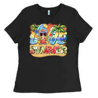 Black love summer gnomes  Background Ladies Tee - BarkalooDesign