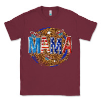 Burgundy 4th of july mama Classic Tee - texasbilliewilder