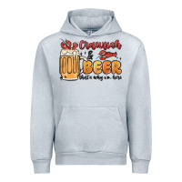 Heather Grey crawfish and beer that's why i'm here Urban Hoodie - MaliasSmallBusiness