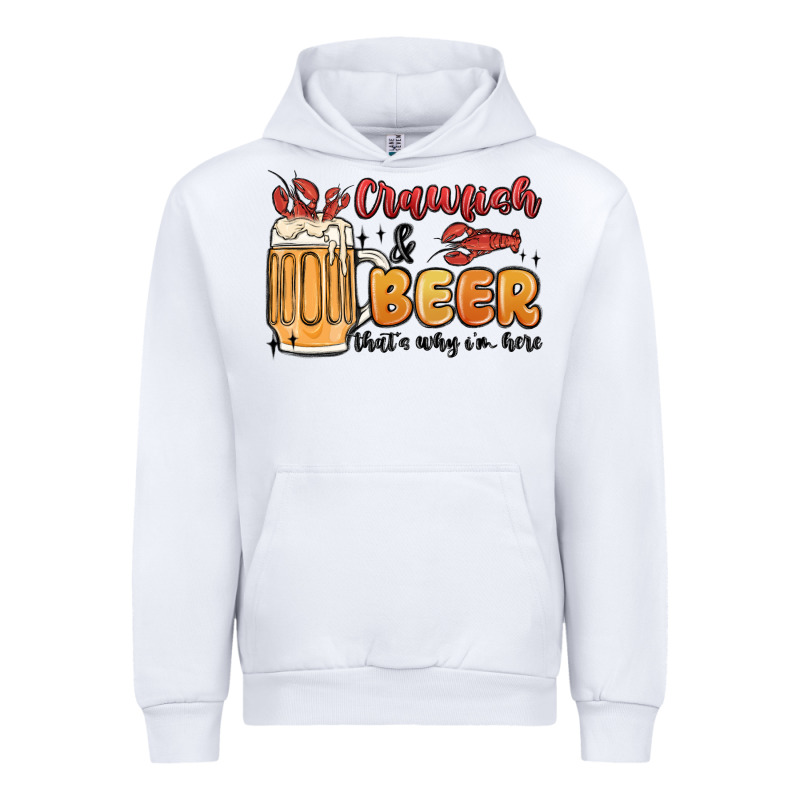 Crawfish And Beer That's Why I'm Here Urban Hoodie by MaliasSmallBusiness | Teevron
