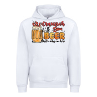 White crawfish and beer that's why i'm here Urban Hoodie - MaliasSmallBusiness