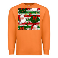 Carrot christmas  santa clause and ornaments seamless  pattern Premium Sweatshirt - BundleAndBundleShop