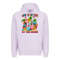 Lilac life is better at the beach Premium Hoodie - MaliasSmallBusiness