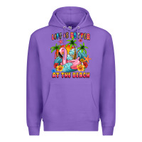Purple life is better at the beach Premium Hoodie - MaliasSmallBusiness