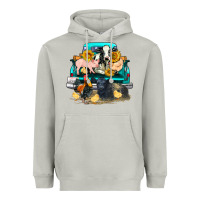 Farm Truck Farm Animals Heavyweight Hoodie | Teevron