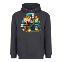 Smoke farm truck farm animals Heavyweight Hoodie - FaDigitalArtStudio