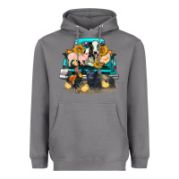 Storm farm truck farm animals Heavyweight Hoodie - FaDigitalArtStudio