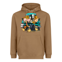 Toasted Coconut farm truck farm animals Heavyweight Hoodie - FaDigitalArtStudio