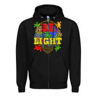 Black be the light Zipper Hoodie - Zillion Design Studio