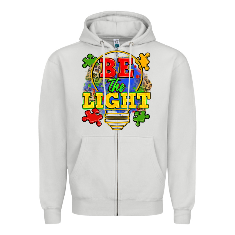 Be The Light Zipper Hoodie by Zillion Design Studio | Teevron