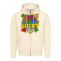 Sandshell be the light Zipper Hoodie - Zillion Design Studio