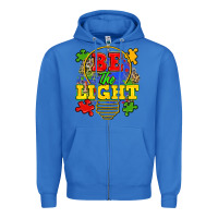 True Royal be the light Zipper Hoodie - Zillion Design Studio