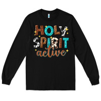 Black holy spirit active Long Sleeve Tee - texasbilliewilder