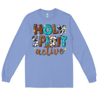 Colony Blue holy spirit active Long Sleeve Tee - texasbilliewilder