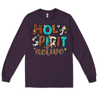 Plum holy spirit active Long Sleeve Tee - texasbilliewilder