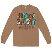 Toasted Coconut holy spirit active Long Sleeve Tee - texasbilliewilder