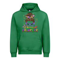 Emerald bead princess messy bun mardi gras Urban Hoodie - MaliasSmallBusiness